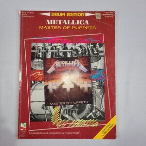 Metallica Master of Puppets Drum Edition Vocal Lyrics Music Song Book